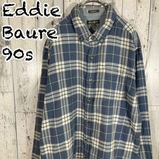 エディーバウアー(Eddie Bauer)の【90s~00s】Eddie Bauer エディーバウアーチェックボタンシャツ(Tシャツ/カットソー(七分/長袖))