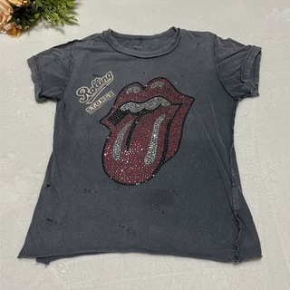Amplifieアンプリファイド Rolling StonesTシャツ　ダメージ(Tシャツ(半袖/袖なし))