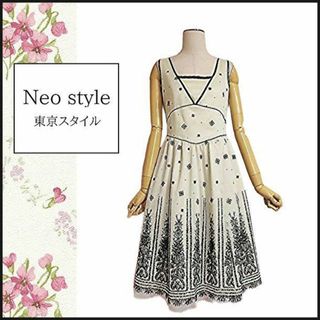 【Neo style】上品お嬢様チュールワンピース ノースリーブ 東京スタイル(ひざ丈ワンピース)