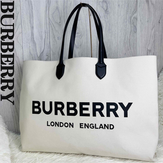 BURBERRY - 人気♡大容量♡BURBERRY バーバリー ブランドロゴ ビック トートバッグ
