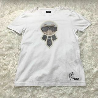 フェンディ(FENDI)の未使用級　フェンディ カリート　ラガー　フェルド　Tシャツ　46(Tシャツ/カットソー(半袖/袖なし))