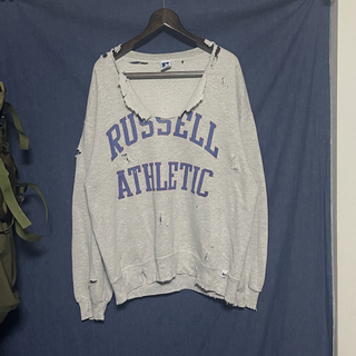 ラッセルアスレティック(Russell Athletic)の90s RUSSELL ATHLETIC USA製vintage ボロスウェット(スウェット)