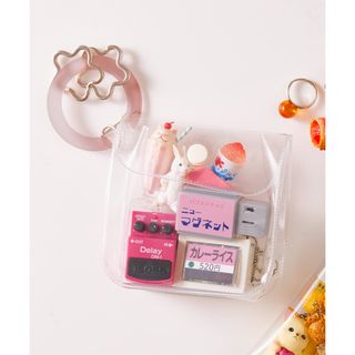 3COINS - カラビナ付きポーチ：ワイド／カプセルトイコレクション　3coins  スリコ　