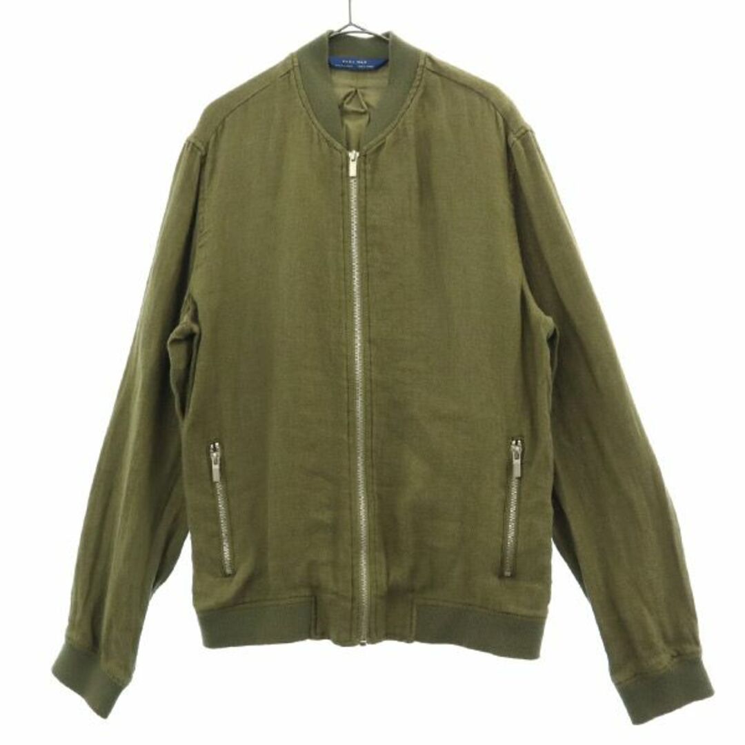 ZARA - ザラマン ジップジャケット M カーキ ZARA MAN メンズの ZARA - ザラマン ジップジャケット M カーキ ZARA MAN メンズの