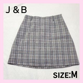 【M】J&B チェック柄 スカート キュロット スカパン 古着 韓国(その他)