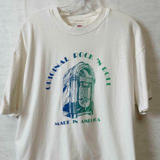 シングルステッチ　半袖Ｔシャツ　90Ｓ90年代　ジュークボックス　音楽メンズ古着(Tシャツ/カットソー(半袖/袖なし))