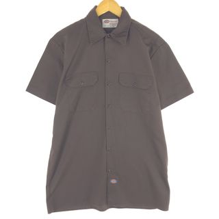 ディッキーズ(Dickies)の古着 ディッキーズ Dickies 半袖 ワークシャツ メンズL /eaa454688(シャツ)