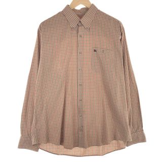 バーバリー(BURBERRY)の古着 バーバリー Burberry's LONDON 長袖 ボタンダウンチェックシャツ メンズXL /eaa457104(シャツ)