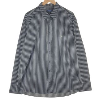 バーバリー(BURBERRY)の古着 バーバリー Burberry's LONDON 長袖 ストライプシャツ スペイン製 メンズXXL /eaa457105(シャツ)