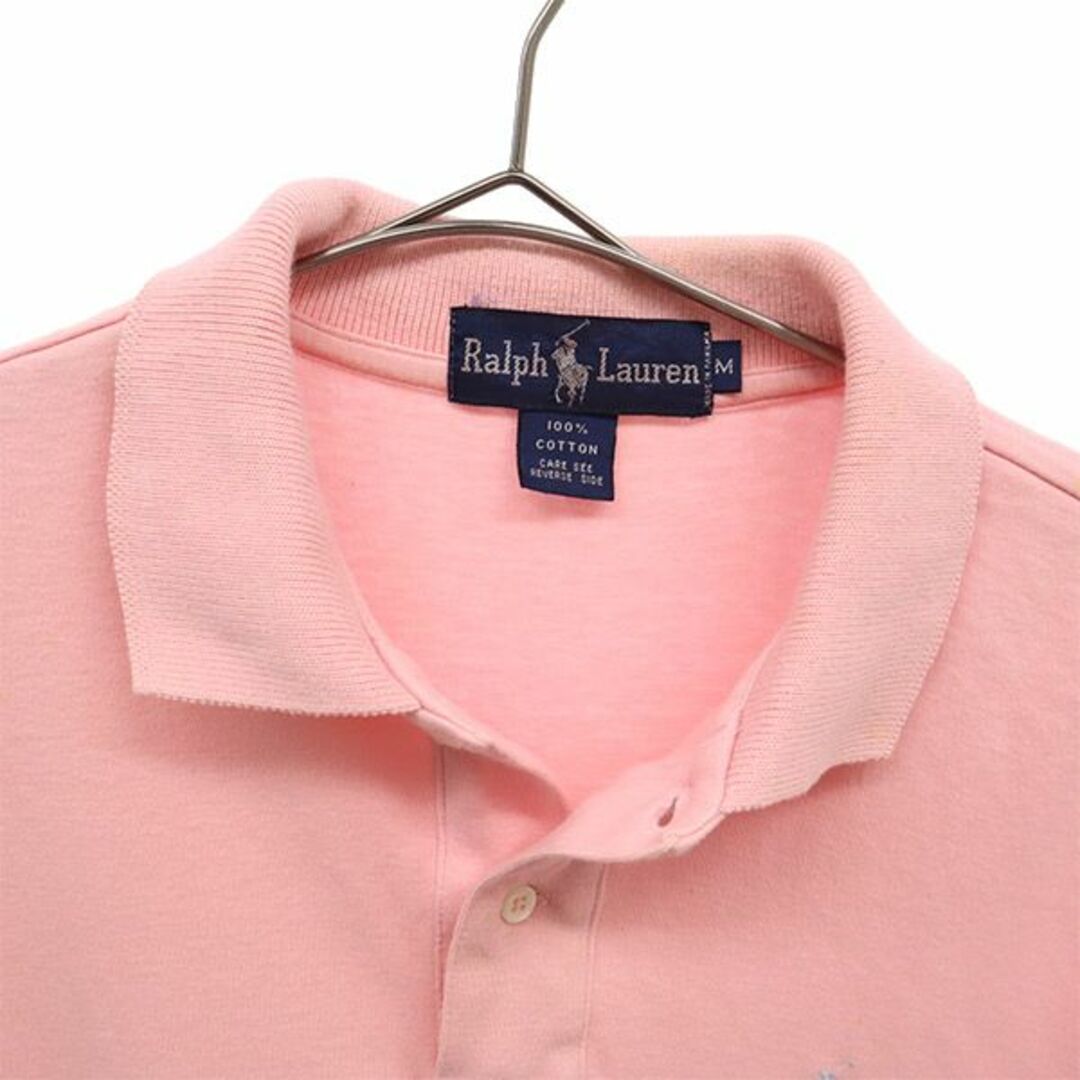 Ralph Lauren - ラルフローレン 刺繍 半袖 ポロシャツ M ピンク Ralph Lauren - ラルフローレン 刺繍 半袖 ポロシャツ M ピンク