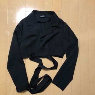 シーイン(SHEIN)の黒ジャケット　※お値下げ可能(シャツ/ブラウス(長袖/七分))