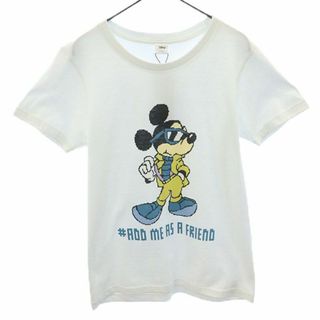 ディズニー(Disney)の未使用 ディズニー 三陽商会 デジタル ミッキーマウス プリント 半袖 Tシャツ ホワイト Disney レディース(Tシャツ(半袖/袖なし))