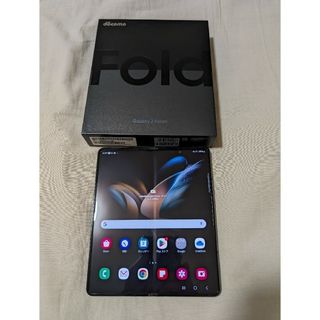 サムスン(SAMSUNG)の美品　SAMSUNG Galaxy Z Fold4 SC-55C グレイグリーン(スマートフォン本体)