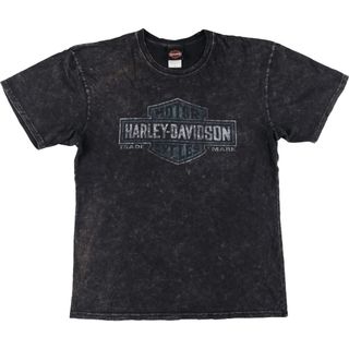 ハーレーダビッドソン(Harley Davidson)の古着 ハーレーダビッドソン Harley-Davidson モーターサイクル バイクTシャツ メンズL /eaa320195(Tシャツ/カットソー(半袖/袖なし))