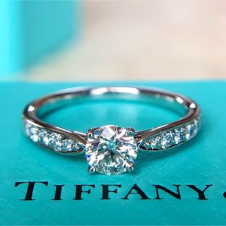 Tiffany & Co. - ティファニー ビーズセッティング ダイヤモンドリング 0.39ct 