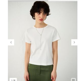 グレースコンチネンタル(GRACE CONTINENTAL)のグレースコンチネンタル　フライスコンパクトtop(Tシャツ(半袖/袖なし))