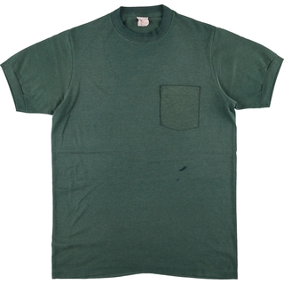古着 無地ポケットTシャツ メンズL ヴィンテージ /eaa451863(Tシャツ/カットソー(半袖/袖なし))
