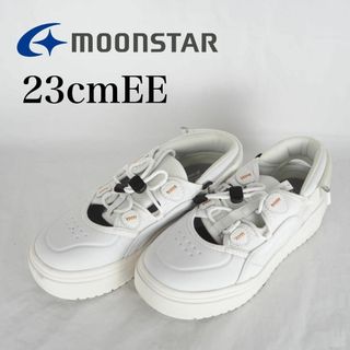 ムーンスター(MOONSTAR )のMoonSTAR*b/m*厚底サンダル*23cmEE*白*M6923(サンダル)