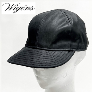 《ヴィゲーンズ》新品 エストニア製 光沢感 ブラックキャップ S(56cm)(キャップ)