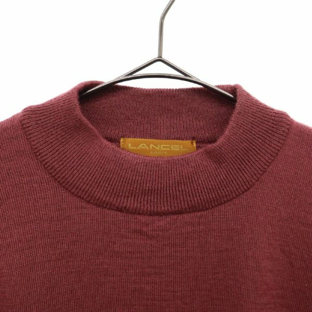 LANCEL - ランセル 日本製 ロゴ刺繍 長袖 ウール100% ニット M LANCEL - ランセル 日本製 ロゴ刺繍 長袖 ウール100% ニット M