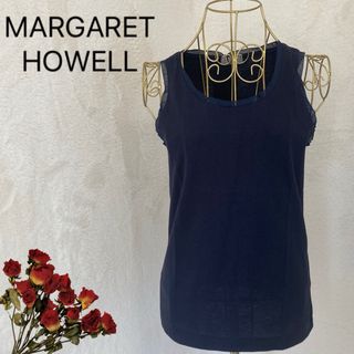 マーガレットハウエル(MARGARET HOWELL)の未使用タグ付き☆MARGARET HOWELL タンクトップ　コットン100%(カットソー(半袖/袖なし))