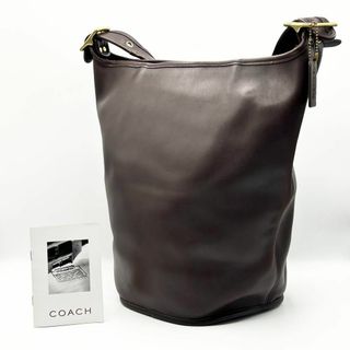 コーチ(COACH)のX630【美品】オールドコーチ／ショルダーバッグ　バケツ型　グラブタンレザー　茶(ショルダーバッグ)