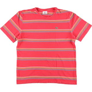 LACOSTE - 古着 ラコステ LACOSTE 半袖 ボーダーTシャツ 6 メンズL /eaa453965