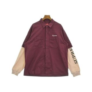 シュプリーム(Supreme)のSupreme シュプリーム カジュアルシャツ L 赤 【古着】【中古】(シャツ)