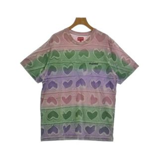 Supreme - Supreme シュプリーム Tシャツ・カットソー M 緑xピンクx紫(総柄) 【古着】【中古】