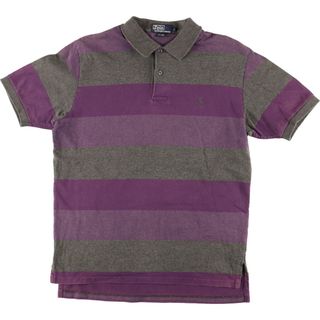 ラルフローレン(Ralph Lauren)の古着 ラルフローレン POLO by Ralph Lauren 半袖 ボーダー ポロシャツ メンズL /eaa453670(ポロシャツ)