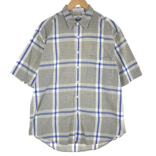 リーバイス(Levi's)の古着 リーバイス Levi's DOCKERS 半袖 コットン チェックシャツ メンズXL /eaa454650(シャツ)