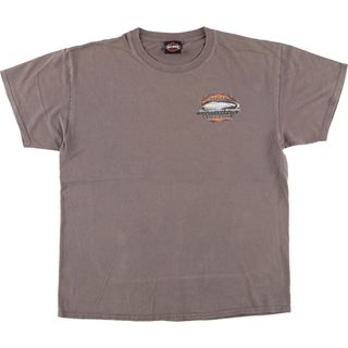 ハーレーダビッドソン(Harley Davidson)の古着 ハーレーダビッドソン Harley-Davidson バックプリント モーターサイクル バイクTシャツ メンズL /eaa437559(Tシャツ/カットソー(半袖/袖なし))