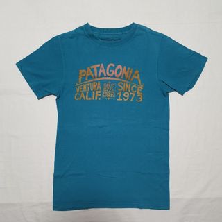 パタゴニア(patagonia)のパタゴニア 半袖Tシャツ S 青緑(Tシャツ/カットソー(半袖/袖なし))