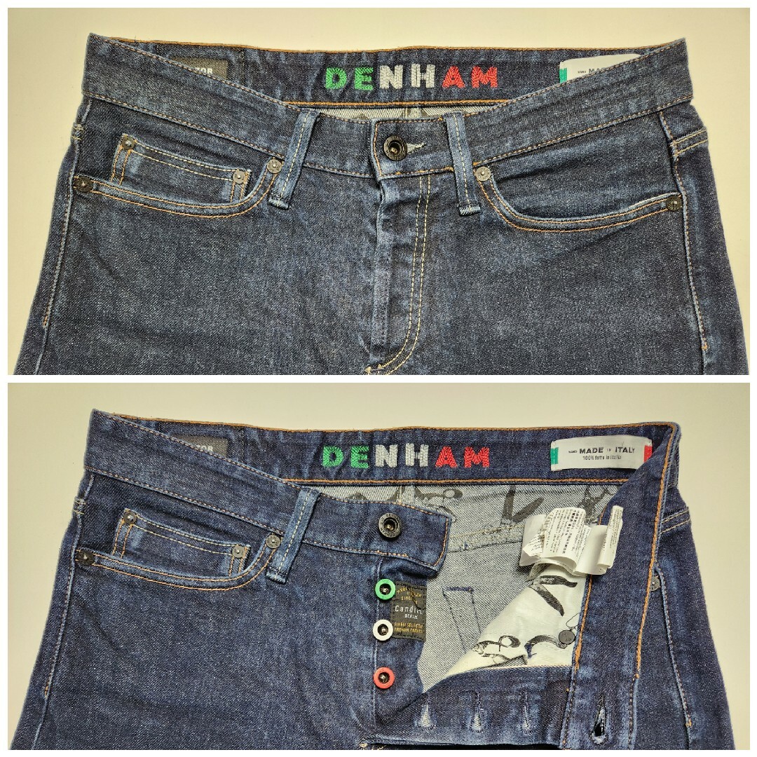 美品】DENHAM RAZOR Canadiani製 イタリア製 W30 美品】DENHAM RAZOR Canadiani製 イタリア製 W30