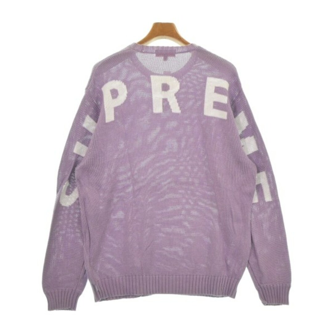 Supreme - Supreme シュプリーム ニット・セーター L 紫 【古着 Supreme - Supreme シュプリーム ニット・セーター L 紫 【古着