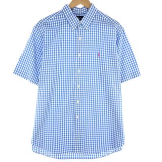 ラルフローレン(Ralph Lauren)の古着 ラルフローレン RALPH LAUREN CLASSIC FIT 半袖 ボタンダウン チェックシャツ メンズXL /eaa454256(シャツ)