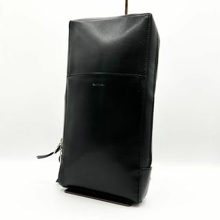 ポールスミス(Paul Smith)のX675【美品】ポールスミス／ボディバッグ　スリング　ワンショルダー　レザー　黒(ボディーバッグ)