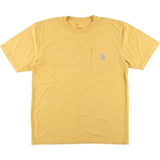 カーハート(carhartt)の古着 カーハート Carhartt ORIGINAL FIT 半袖 ワンポイントロゴポケットTシャツ メンズM /eaa453968(Tシャツ/カットソー(半袖/袖なし))