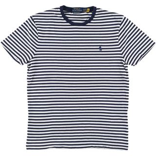 ラルフローレン(Ralph Lauren)の古着 ラルフローレン Ralph Lauren POLO RALPH LAUREN CUSTOM SLIM FIT 半袖 ボーダーTシャツ メンズS /eaa453975(Tシャツ/カットソー(半袖/袖なし))