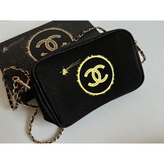 シャネル(CHANEL)のシャネル　ノベルティ　ラメポーチ　チェーン付き　箱付き(ポーチ)