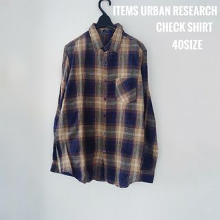 アーバンリサーチアイテムズ(URBAN RESEARCH ITEMS)のITEMS URBAN RESEARCH 　アーバンリサーチ　長袖チェックシャツ(シャツ)