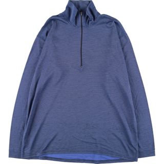 パタゴニア(patagonia)の古着 90年代 パタゴニア Patagonia CAPILENE ハーフジップ ロングTシャツ ロンT USA製 メンズXL ヴィンテージ /eaa454085(Tシャツ/カットソー(半袖/袖なし))