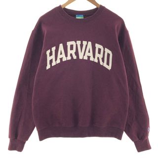 チャンピオン(Champion)の古着 チャンピオン Champion ECO FLEECE HARVARD UNIVERSITY ハーバード大学 カレッジスウェットシャツ トレーナー メンズM  /eaa391662(スウェット)