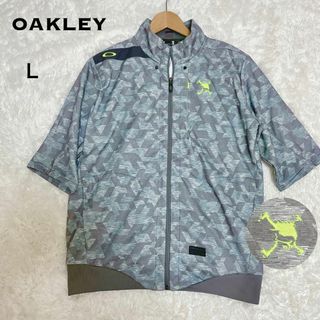 オークリー(Oakley)のOAKLEY オークリー スカル ゴルフウェア 半袖 カモフラ グレー(ウエア)