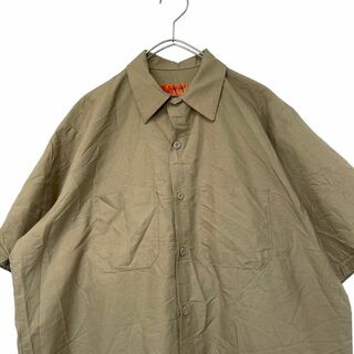 レッドキャップ(RED KAP)のREDKAP ワークシャツ　半袖　メンズL f16(シャツ)