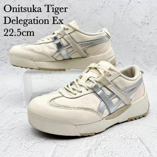 オニツカタイガー(Onitsuka Tiger)の【美品】オニツカタイガー DELEGATION EX レザー クリーム 厚底(スニーカー)