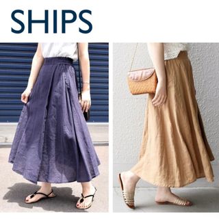 シップス(SHIPS)のliflattie ships リネンヘムスカート(ロングスカート)