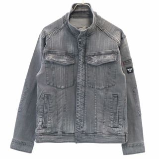 新品 ブルーモンスタークロージング ストレッチ デニムジャケット M BLUE MONSTER CLOTHING ジージャン メンズ(Gジャン/デニムジャケット)