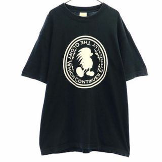 ユナイテッドアスレ JAPAHARINET プリント 半袖 Tシャツ L ブラック United Athl メンズ(Tシャツ/カットソー(半袖/袖なし))