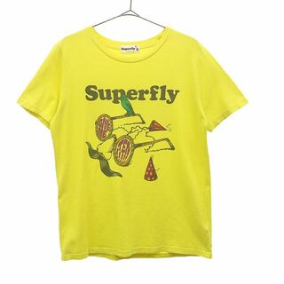 スーパーフライ 2013 ライブ プリント 半袖 Tシャツ S イエロー Superfly メンズ(Tシャツ/カットソー(半袖/袖なし))